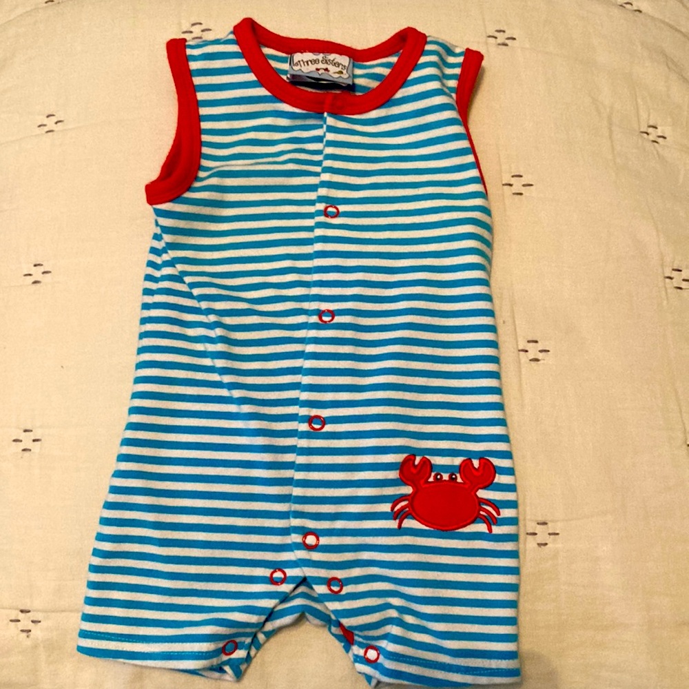 Three Sisters crab onesie 9M